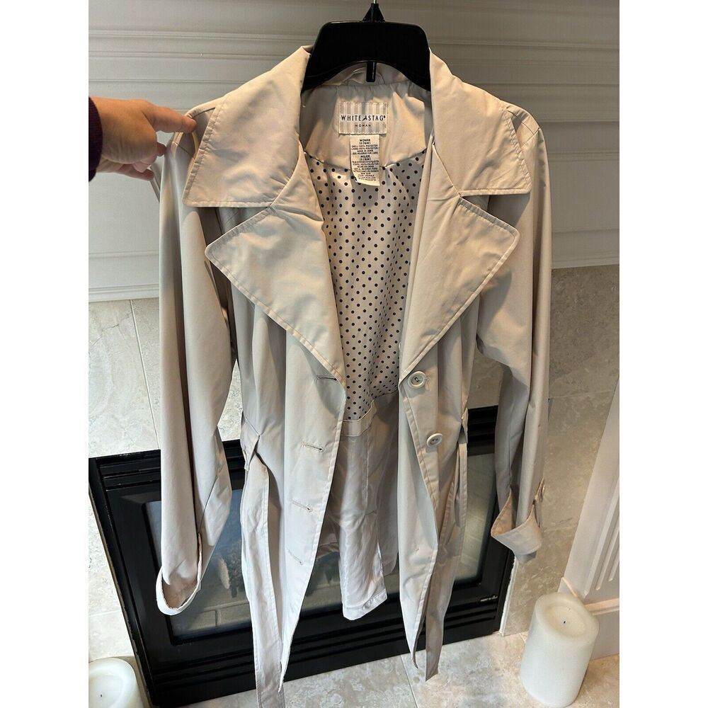 White Stag Light Beige Trench Coat